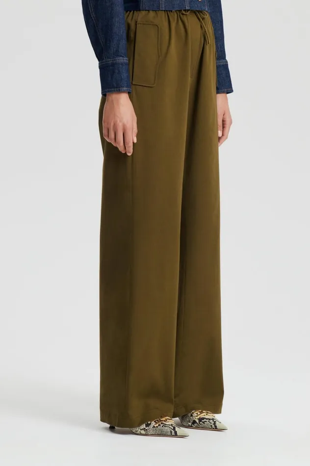 Trousers Women Scanlan Theodore POCKET CARGO Olive Trousers Women Scanlan Theodore POCKET CARGO Olive