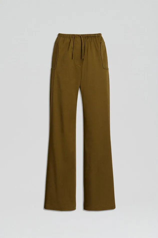 Trousers Women Scanlan Theodore POCKET CARGO Olive Trousers Women Scanlan Theodore POCKET CARGO Olive