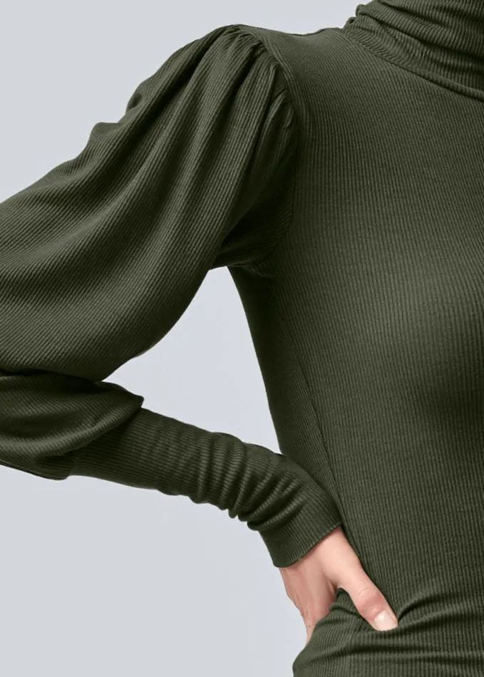 Turtleneck Top Olive Women VENUS Venus Basics Tops