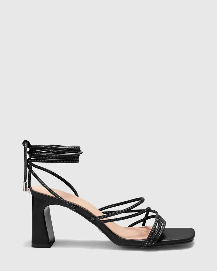 ULANY BLACK Block Heels NOVO Shoes Women