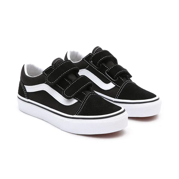 Vans Classics Kids Old Skool Hook And Loop Shoes 48 Years Black