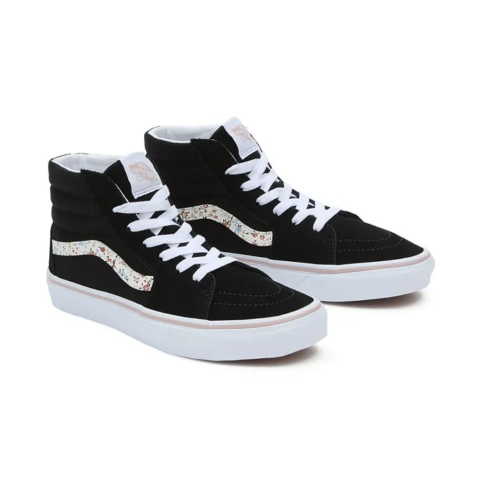 Vans Classics Kids Youth Floral Sk8Hi Shoes 814 Years Black