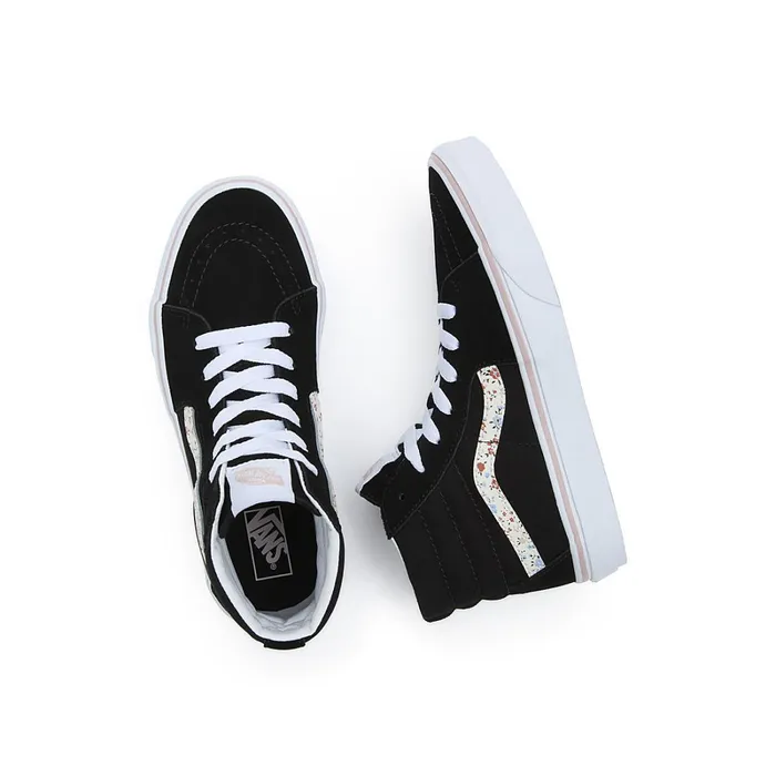 Vans Classics Kids Youth Floral Sk8Hi Shoes 814 Years Black