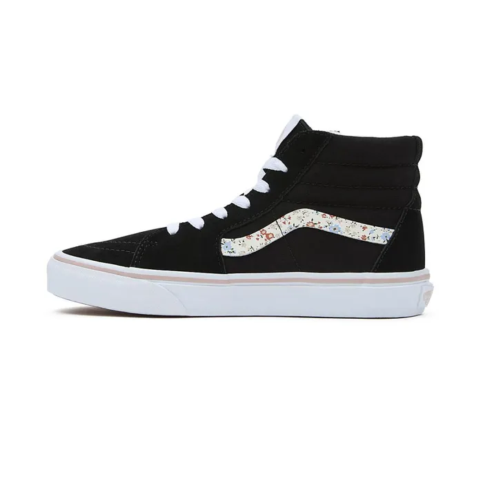 Vans Classics Kids Youth Floral Sk8Hi Shoes 814 Years Black