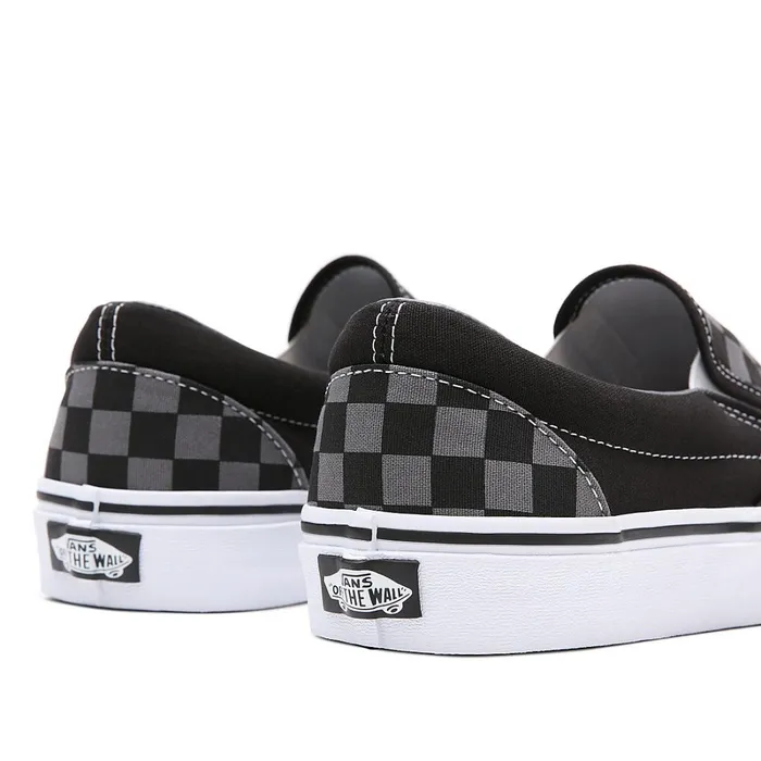 Vans Classics Men Checkerboard Classic SlipOn Shoes Black Grey