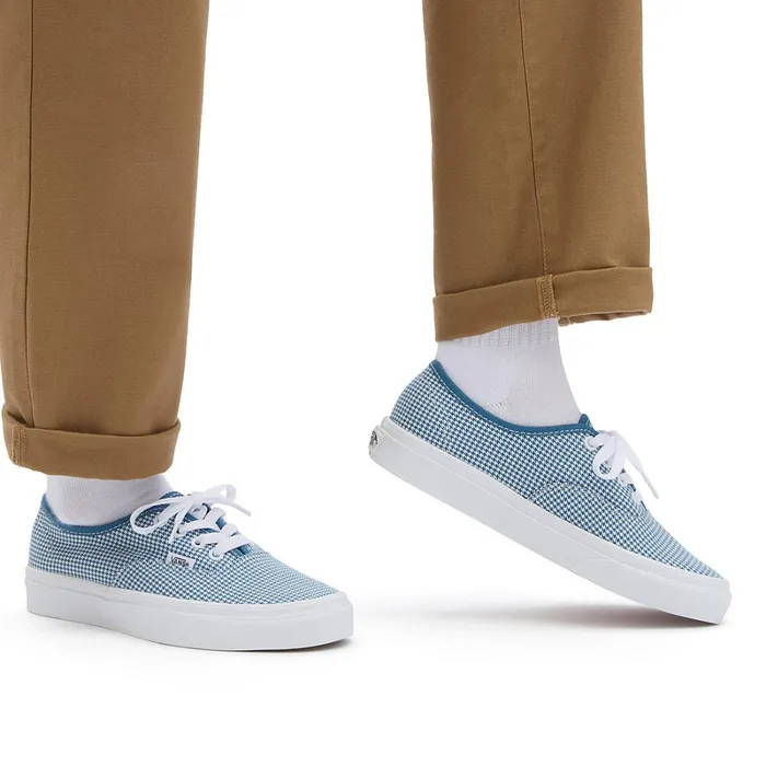 Vans Classics Men Houndstooth Authentic Shoes Blue