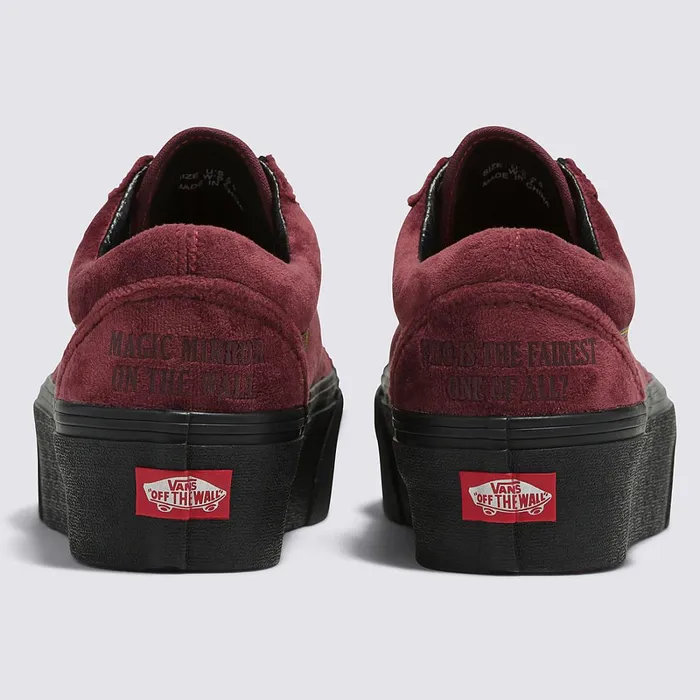 Vans Classics Women Disney X Old Skool Stackform Shoes Red