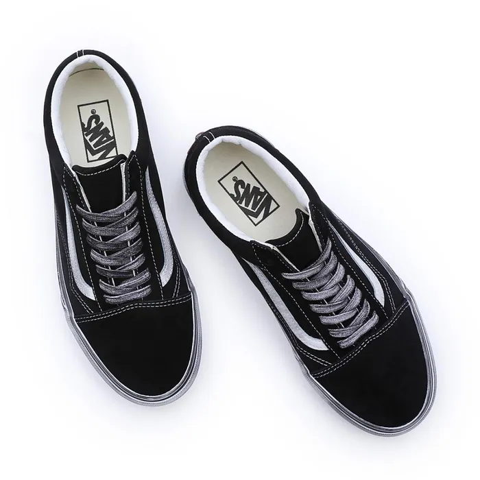 Vans Classics Women Stressed Old Skool Shoes Black