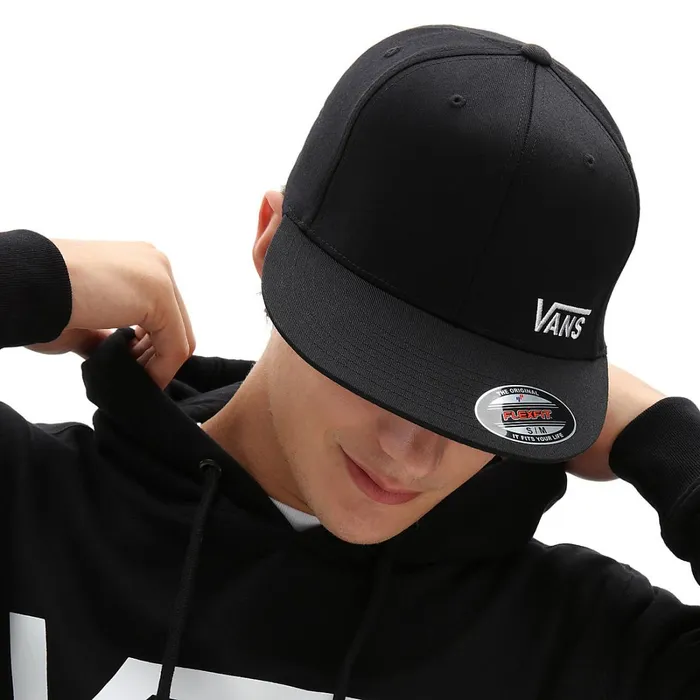Vans Hats and Beanies Men Splitz Flexfit Hat Black