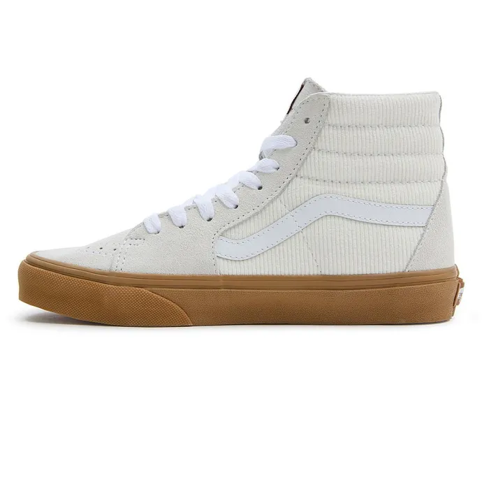 Vans HiTop Shoes Men Sk8Hi Corduroy Shoes White