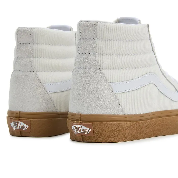 Vans HiTop Shoes Men Sk8Hi Corduroy Shoes White