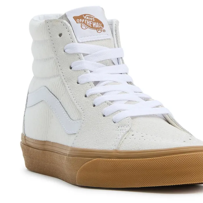 Vans HiTop Shoes Men Sk8Hi Corduroy Shoes White