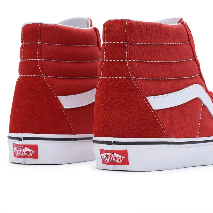 Vans HiTop Shoes Men Sk8Hi Shoes Red