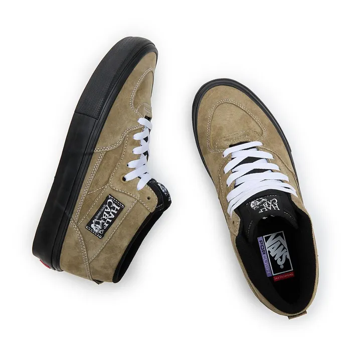 Vans HiTop Shoes Men Skate Half Cab Pig Suede Shoes Green