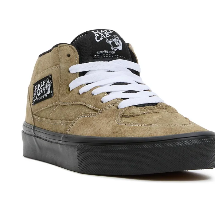 Vans HiTop Shoes Men Skate Half Cab Pig Suede Shoes Green