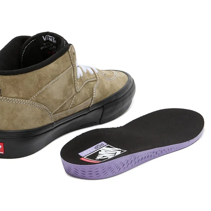 Vans HiTop Shoes Men Skate Half Cab Pig Suede Shoes Green