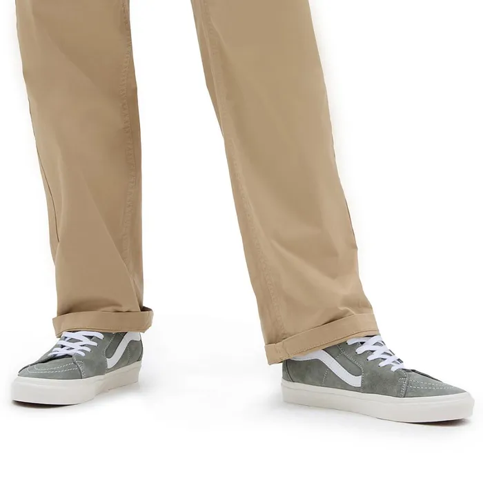Vans HiTop Shoes Women Pig Suede Sk8Hi Shoes Grey