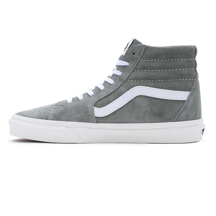 Vans HiTop Shoes Women Pig Suede Sk8Hi Shoes Grey
