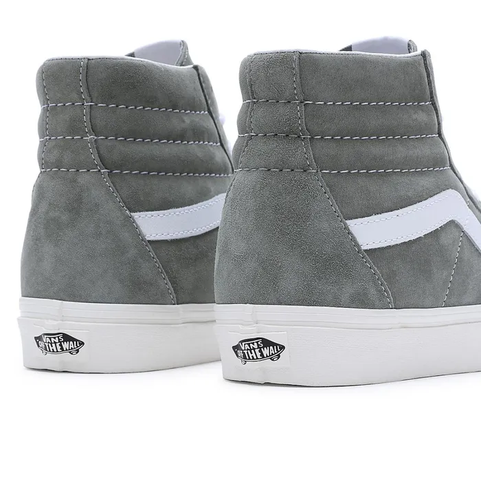 Vans HiTop Shoes Women Pig Suede Sk8Hi Shoes Grey