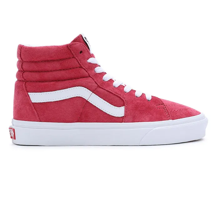 Vans HiTop Shoes Women Pig Suede Sk8Hi Shoes Red