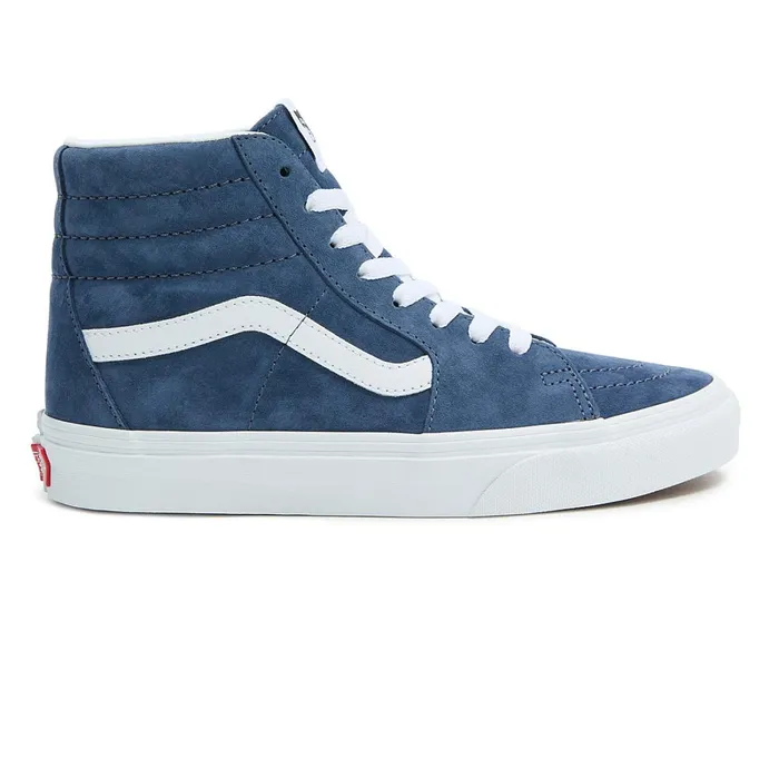 Vans HiTop Shoes Women Sk8Hi Pig Suede Shoes Blue