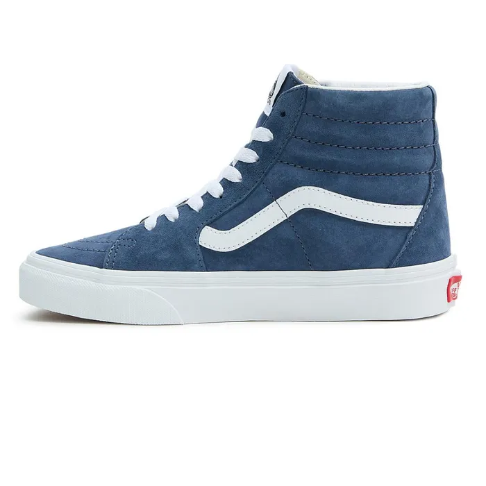 Vans HiTop Shoes Women Sk8Hi Pig Suede Shoes Blue