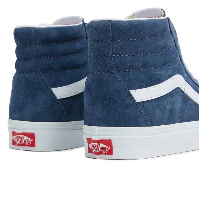 Vans HiTop Shoes Women Sk8Hi Pig Suede Shoes Blue