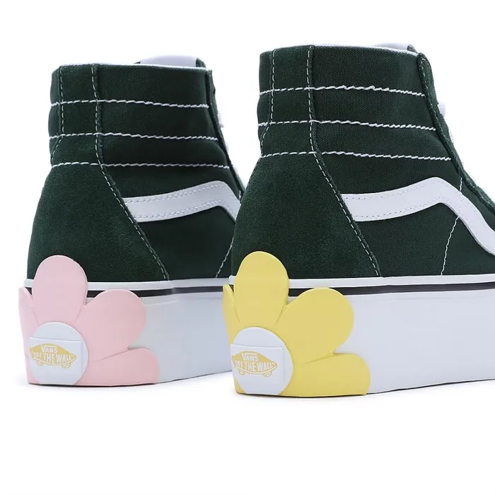 Vans HiTop Shoes Women Sk8Hi Tapered Stackform OSF Shoes Green Grey