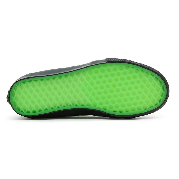 Vans HiTop Shoes Women Skate Sk8Hi Glow Skulls Shoes Green
