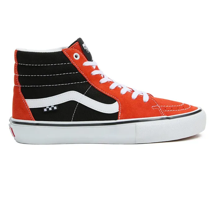 Vans HiTop Shoes Women Skate Sk8Hi Shoes Red