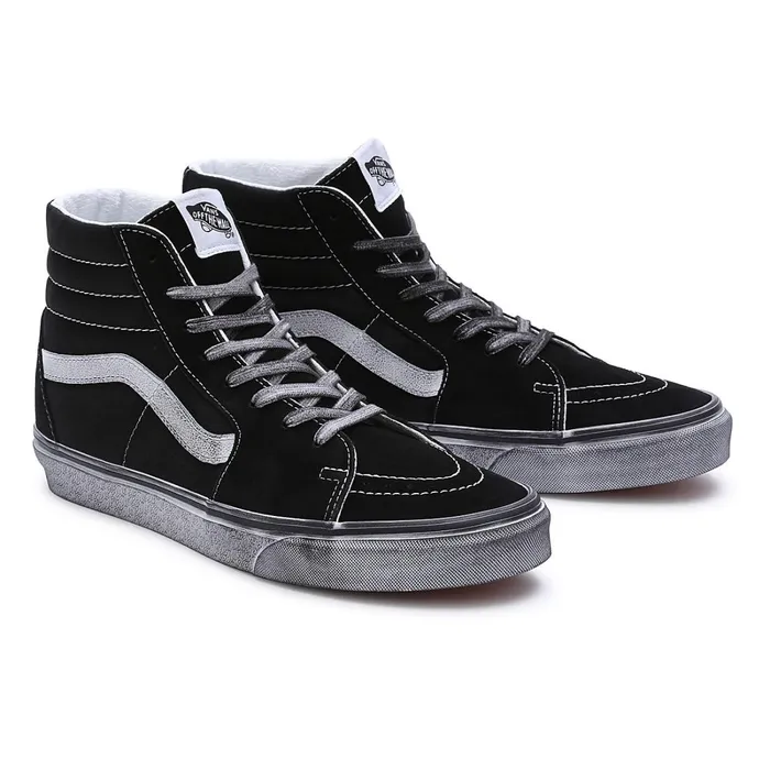 Vans HiTop Shoes Women Stressed Sk8Hi Shoes Black