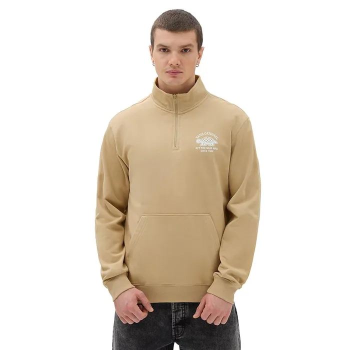 Vans Hoodies and Sweatshirts Men Racer Q Tip Sweatshirt Beige