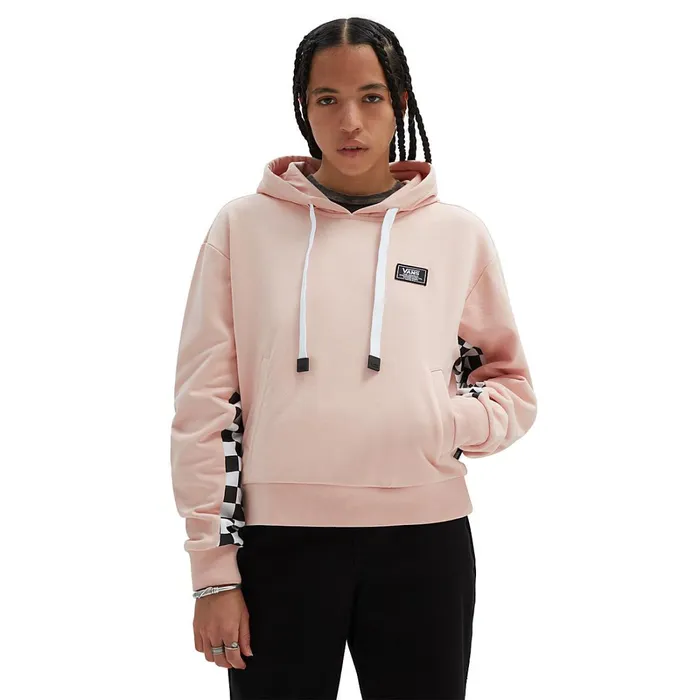 Vans Hoodies and Sweatshirts Women Boom Boom Check It Pullover Hoodie Pink