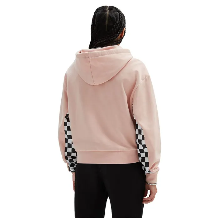 Vans Hoodies and Sweatshirts Women Boom Boom Check It Pullover Hoodie Pink