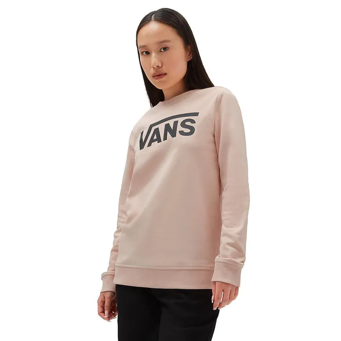 Vans Hoodies and Sweatshirts Women Classic V Crew Sweatshirt Pink