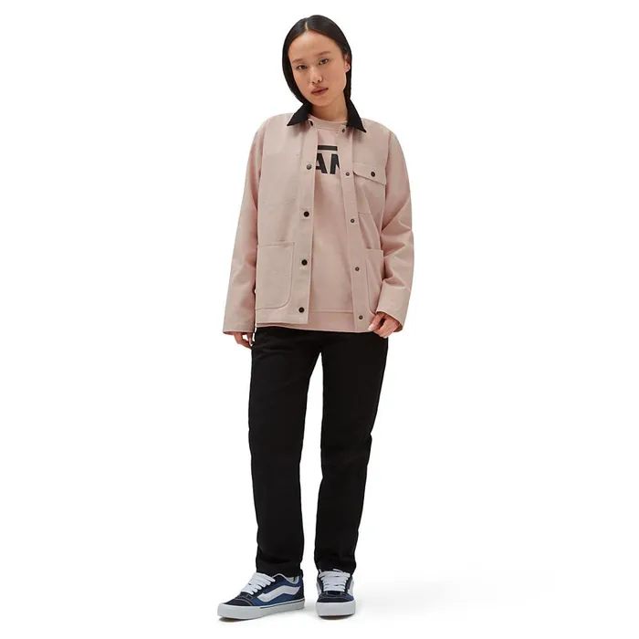 Vans Hoodies and Sweatshirts Women Classic V Crew Sweatshirt Pink