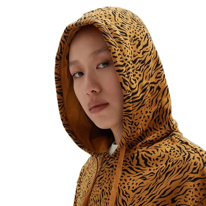 Vans Hoodies and Sweatshirts Women Scout Animal Pullover Hoodie Brown