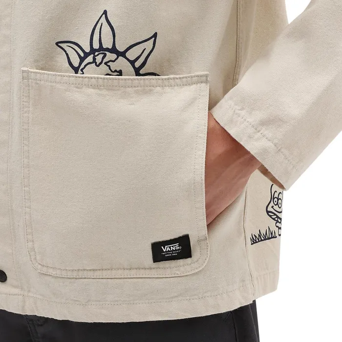 Vans Jackets and Coats Men Drill Chore Coat White