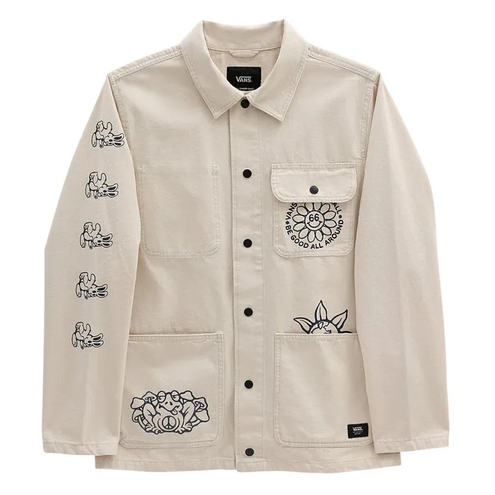 Vans Jackets and Coats Men Drill Chore Coat White