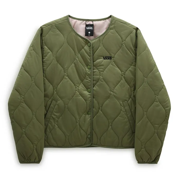 Vans Jackets and Coats Women Forces OS Short Reversible Liner Jacket Green