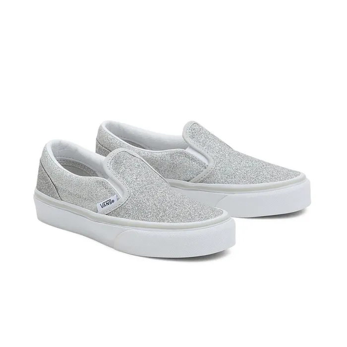 Vans Kids Shoes 48 Years Kids Classic SlipOn Glitter Shoes 48 Years Grey
