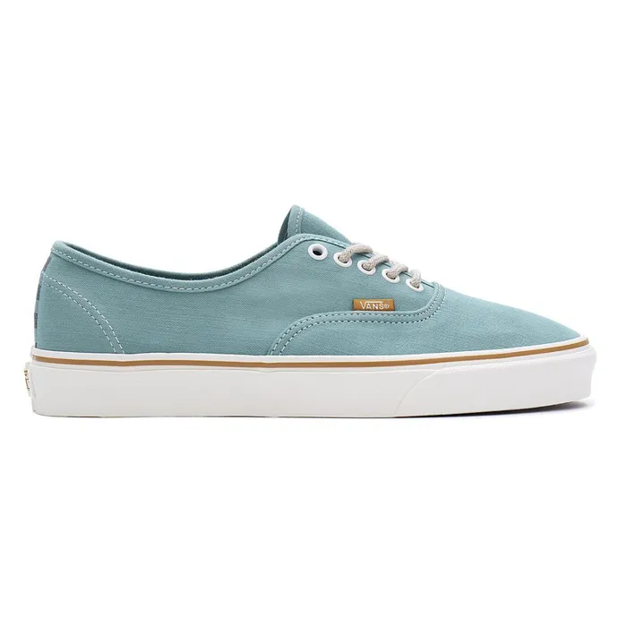 Vans Lowtop Shoes Men Authentic Embroidered Check Shoes Green