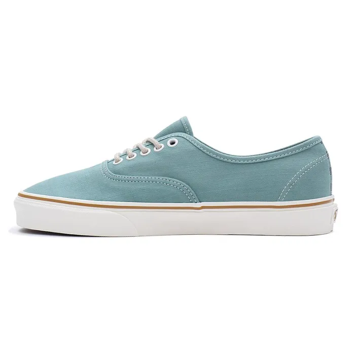 Vans Lowtop Shoes Men Authentic Embroidered Check Shoes Green