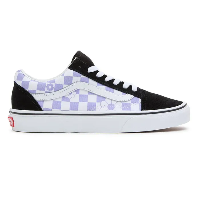 Vans Lowtop Shoes Men Old Skool Floral Check Purple