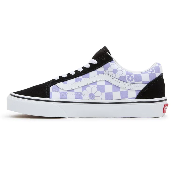 Vans Lowtop Shoes Men Old Skool Floral Check Purple
