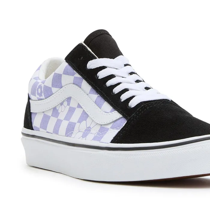 Vans Lowtop Shoes Men Old Skool Floral Check Purple
