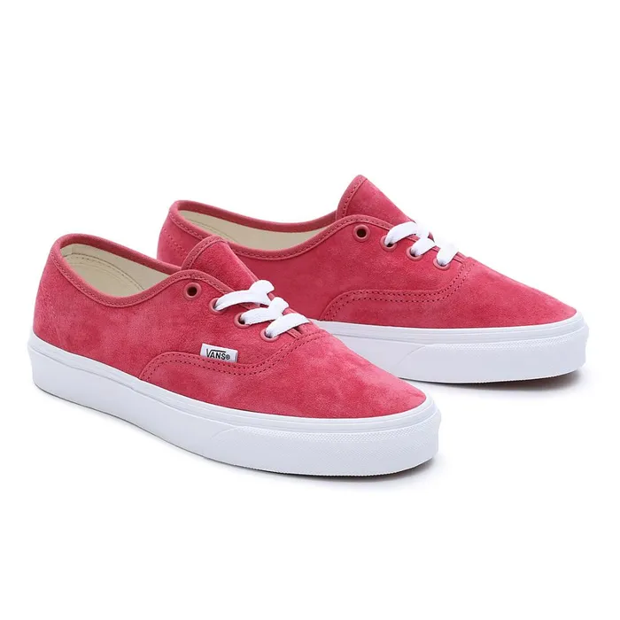 Vans Lowtop Shoes Men Pig Suede Authentic Shoes Red