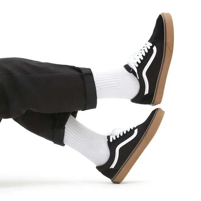 Vans Lowtop Shoes Women Gumsole Old Skool Shoes Black