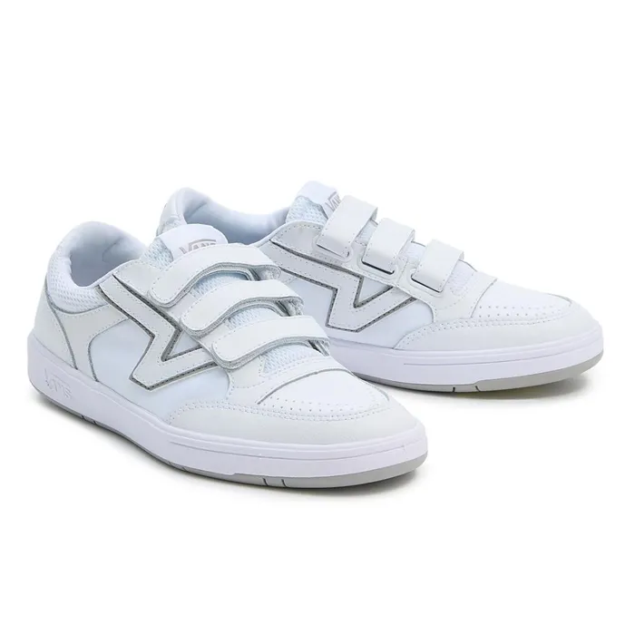 Vans Lowtop Shoes Women Lowland ComfyCush Hook And Loop Shoes White