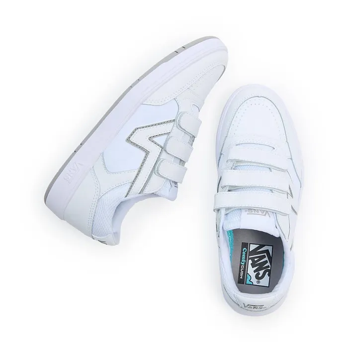Vans Lowtop Shoes Women Lowland ComfyCush Hook And Loop Shoes White
